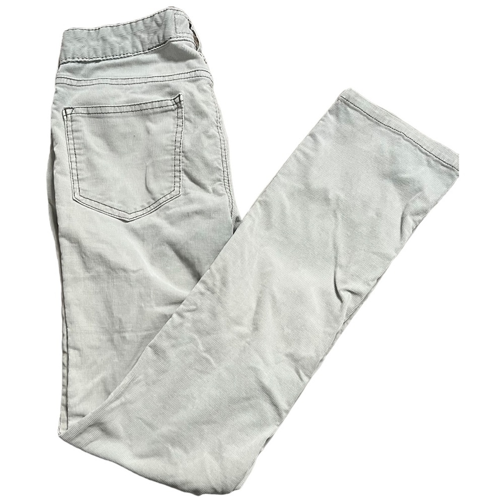 Pilcro & The Letterpress Grey Vintage Slim Corduroy Straight Leg Jeans Size 27
